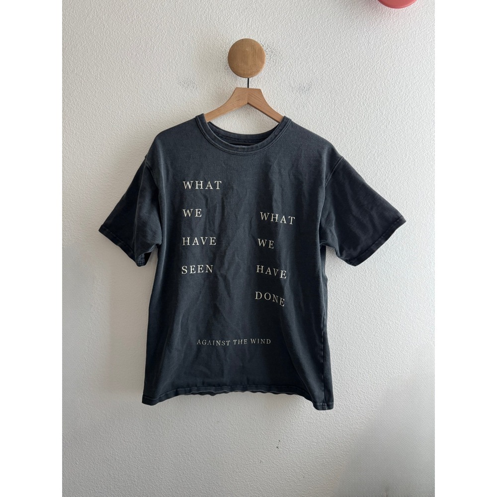 Reese Cooper Against The Wind Graphic Tshirt Faded Black Mens Medium